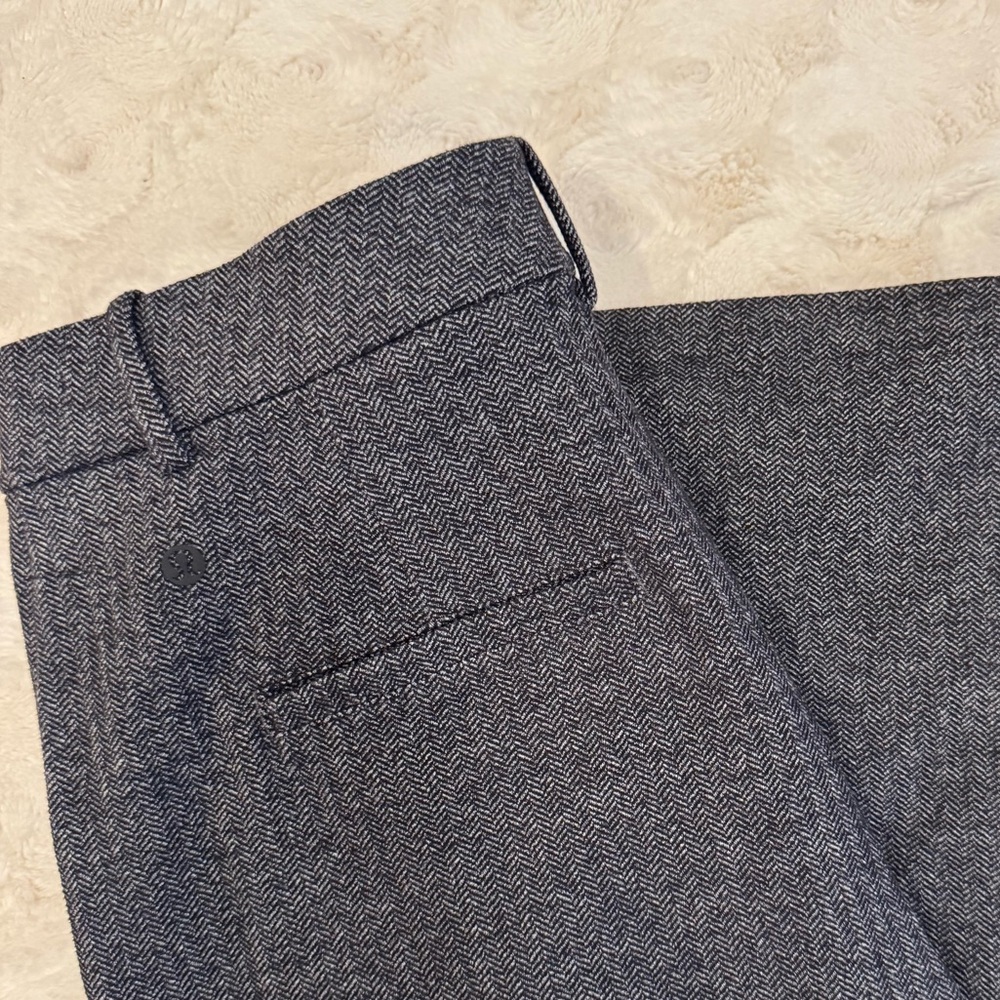 lululemon Daydrift High-Rise Wide-leg trousers herringbone grey